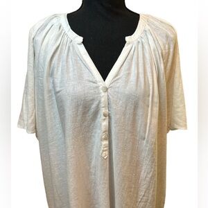NWT Heroes & Dreamers Women’s Ivory London and Rayon Top Size 2X
